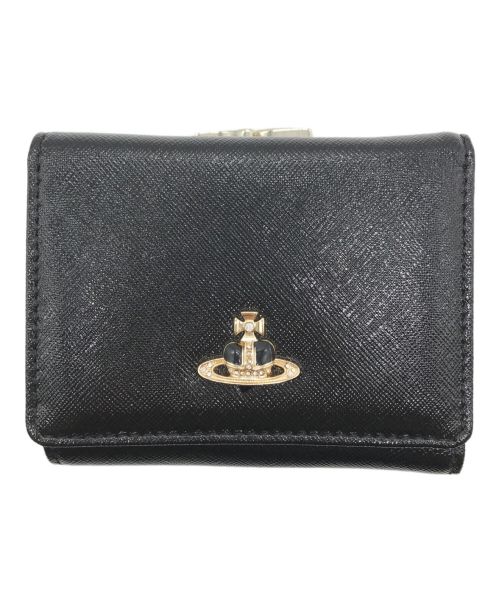 Vivienne Westwood（ヴィヴィアンウエストウッド）Vivienne Westwood (ヴィヴィアンウエストウッド) SMALL FRAME WALLET ブラックの古着・服飾アイテム