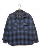 NEIGHBORHOODネイバーフッド）の古着「FADE W-SHIRT.LS」｜ブラック×ブルー