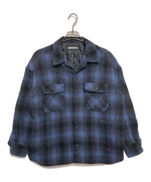 NEIGHBORHOOD（ネイバーフッド）NEIGHBORHOOD (ネイバーフッド) FADE W-SHIRT.LS ブラック×ブルー サイズ:Sの古着・服飾アイテム