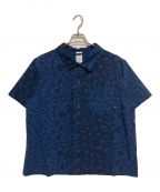 NIKEナイキ）の古着「BOWLER BUTTON UP S/S SHIRT」｜ネイビー