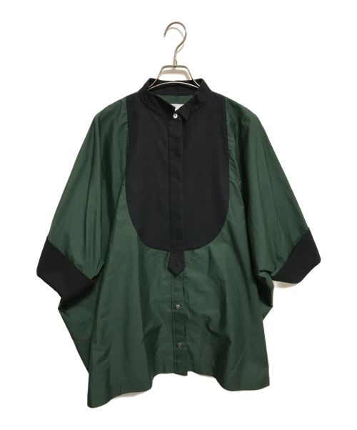 sacai（サカイ）sacai (サカイ) 切替シャツ グリーン サイズ:SIZE 3の古着・服飾アイテム