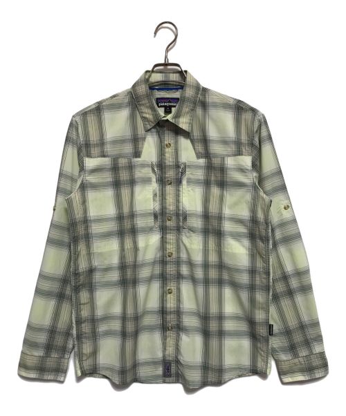 Patagonia（パタゴニア）Patagonia (パタゴニア) ロングスリーブ サンストレッチシャツ チェック グリーン サイズ:XSの古着・服飾アイテム