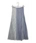 ADAWAS (アダワス) NOLLEY'S (ノーリーズ) 別注ORGANIC COTTON PLEATED SKIRTS ホワイト×ブルー サイズ:Free 未使用品：8000円