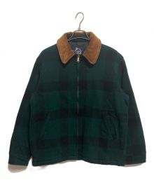 WOOLRICH（ウールリッチ）の古着「80s ウールリッチ ジャケット ブルゾン バッファローチェック」｜グリーン