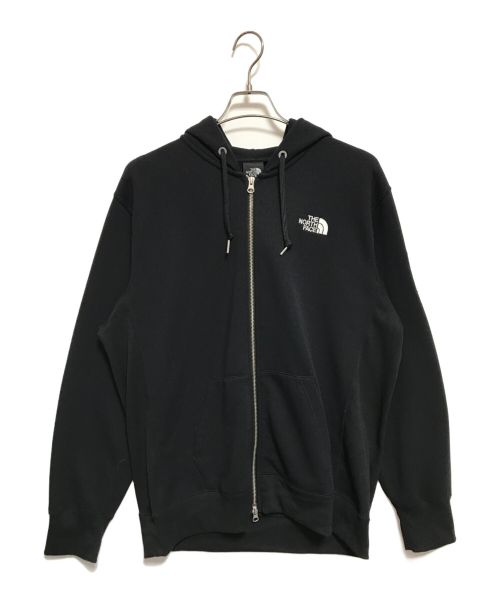 THE NORTH FACE（ザ ノース フェイス）THE NORTH FACE (ザ ノース フェイス) スクエアロゴフルジップパーカー ブラック サイズ:XLの古着・服飾アイテム