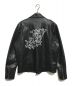 GUESS LOS ANGELES (ゲス) KEENE FAUX-SUEDE MOTO JACKET ブラック サイズ:XL：5000円