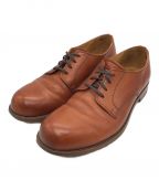 PADRONEパドローネ）の古着「DERBY PLAIN TOE SHOES」｜ブラウン