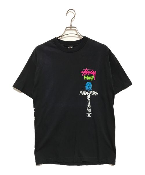 stussy（ステューシー）stussy (ステューシー) NEXUSVII (ネクサスセブン) madness (マッドネス) プリントTシャツ ブラック サイズ:Lの古着・服飾アイテム