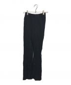 MAISON SPECIALメゾンスペシャル）の古着「Mesh Combination Outseam Flare Pants」｜ブラック