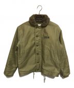 HOUSTONヒューストン）の古着「US NAVY N-1 DECK JACKET」｜ベージュ