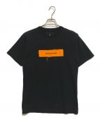 uniform experimentユニフォームエクスペリメント）の古着「APPLIQUE BOX LOGO TEE」｜ブラック