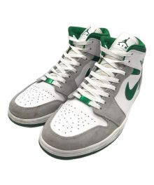 NIKE（ナイキ）の古着「Air Jordan 1 Mid "Green Grey White"」｜ホワイト×グリーン