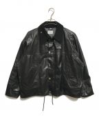 yousedユーズド）の古着「Leather Drivers JKT」｜ブラック