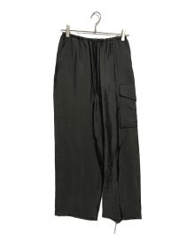 BLURHMS（ブラームス）の古着「Ny/R Side Seamless 4P Pants」｜ダークグリーン