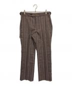 Needlesニードルズ）の古着「Side Tab Troueser - PE/W Glen Plaid. / Bordeaux」｜ブラウン