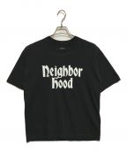 NEIGHBORHOODネイバーフッド）の古着「プリントTシャツ」｜ブラック