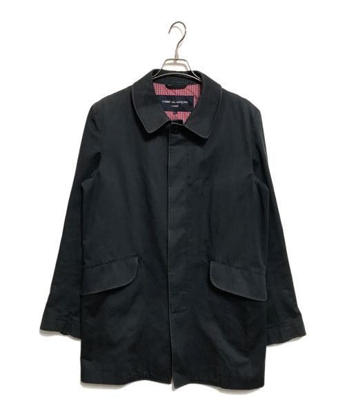 COMME des GARCONS HOMME（コムデギャルソン オム）COMME des GARCONS HOMME (コムデギャルソン オム) ステンカラーコート ネイビー サイズ:Lの古着・服飾アイテム