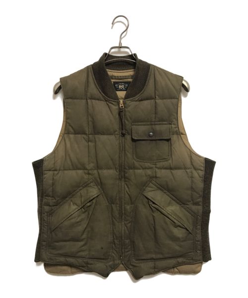 RRL（ダブルアールエル）RRL (ダブルアールエル) OILED-CLOTH MASSON VEST オリーブ サイズ:Lの古着・服飾アイテム