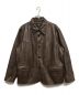 RRL（ダブルアールエル）の古着「Leather Car Coat」｜ブラウン