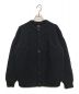 BATONER（バトナ―）の古着「SPREAD ARAN CREW NECK CARDIGAN」｜ブラック