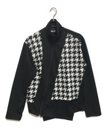 COMME des GARCONS HOMME PLUS（コムデギャルソンオムプリュス）の古着「インサイドアウト捻じれジャージジャケット」｜ブラック×ホワイト