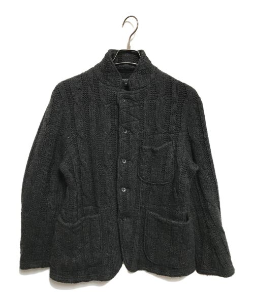 Engineered Garments（エンジニアド ガーメンツ）Engineered Garments (エンジニアド ガーメンツ) Knit Leisure Jacket-Cable Knit ブラック サイズ:Ｓの古着・服飾アイテム