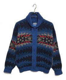 PENDLETON（ペンドルトン）の古着「ジップカーディガン」｜ブルー