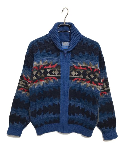 PENDLETON（ペンドルトン）PENDLETON (ペンドルトン) ジップカーディガン ブルー サイズ:Sの古着・服飾アイテム