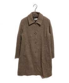 MaxMara（マックスマーラ）の古着「アンゴラシルク混ウールコート」｜ブラウン