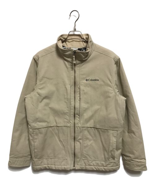 Columbia（コロンビア）Columbia (コロンビア) フリース切替ジャケット ベージュ サイズ:Mの古着・服飾アイテム