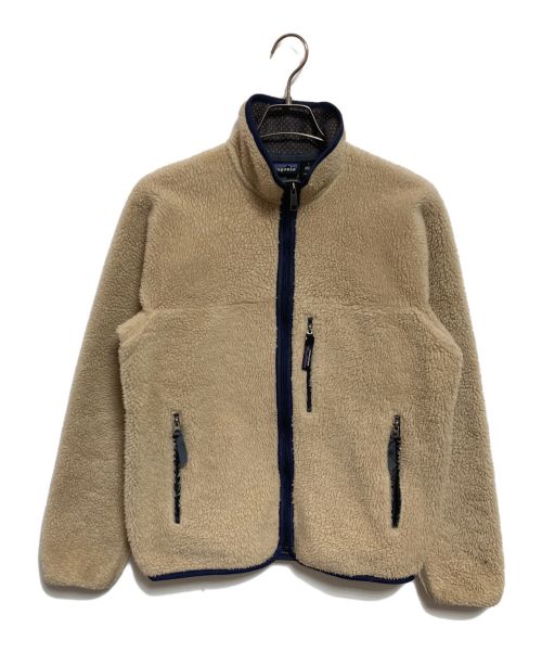 Patagonia（パタゴニア）Patagonia (パタゴニア) レトロカーディガン アイボリー×ネイビー サイズ:Sの古着・服飾アイテム