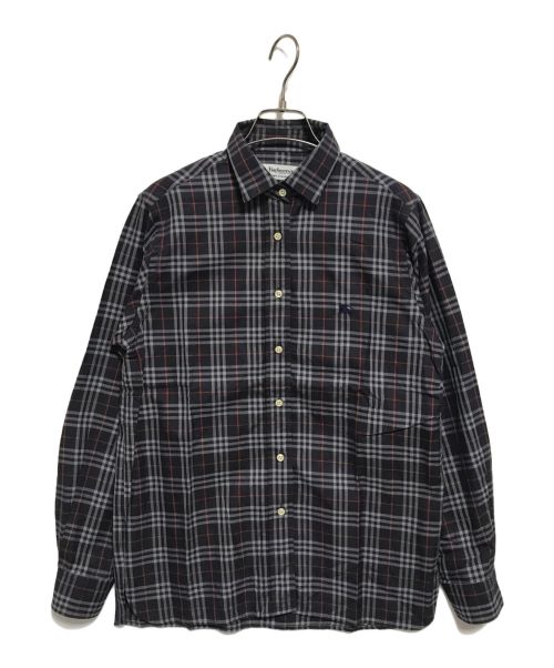 Burberry's（バーバリーズ）Burberry's (バーバリーズ) ノバチェックシャツ ネイビー×レッド サイズ:Sの古着・服飾アイテム