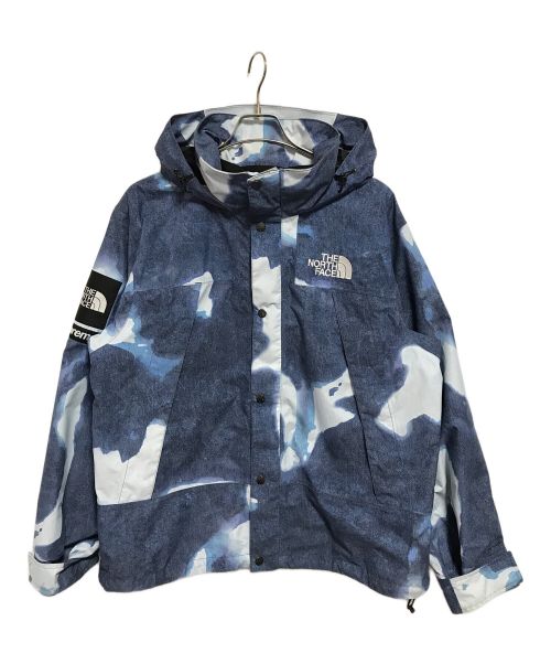 SUPREME（シュプリーム）SUPREME (シュプリーム) THE NORTH FACE (ザ ノース フェイス) Bleached Denim Print Mountain Jacket ブルー サイズ:Lの古着・服飾アイテム