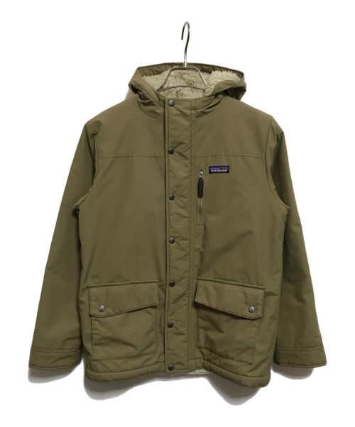 Patagonia（パタゴニア）Patagonia (パタゴニア) 裏ボアフーデッドジャケット ベージュ サイズ:L（BOYS）の古着・服飾アイテム