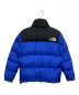 THE NORTH FACE (ザ ノース フェイス) ヌプシダウンジャケット ブラック×ブルー サイズ:M：18000円