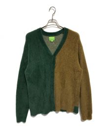 HUF（ハフ）の古着「Feels Good Cardigan」｜ベージュ×グリーン