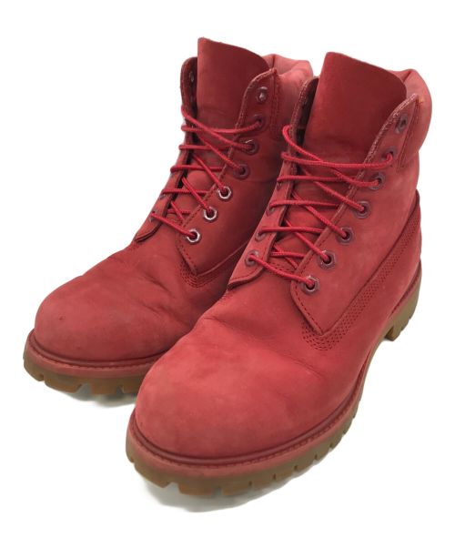 Timberland（ティンバーランド）Timberland (ティンバーランド) 6inch PREMIUM BOOT レッド サイズ:71/2の古着・服飾アイテム