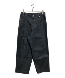 NEON SIGN（ネオンサイン）の古着「Wide Denim Slacks」｜インディゴ