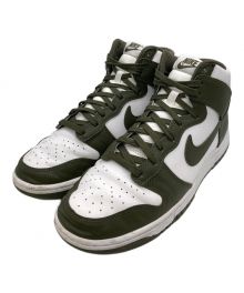 NIKE（ナイキ）の古着「Dunk High "Championship Khaki"」｜ホワイト×グリーン