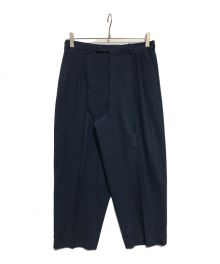 LAD MUSICIAN（ラッドミュージシャン）の古着「WOOL GABARDINE 2TUCK WIDE」｜ネイビー