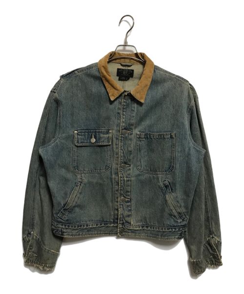 RRL（ダブルアールエル）RRL (ダブルアールエル) ヴィンテージ加工デニムジャケット インディゴ サイズ:Mの古着・服飾アイテム