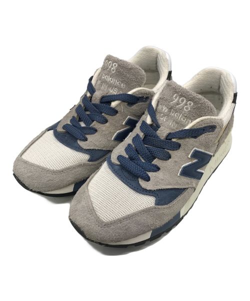 NEW BALANCE（ニューバランス）NEW BALANCE (ニューバランス) ローカットスニーカー グレー×ネイビー サイズ:US6の古着・服飾アイテム