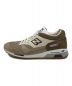 NEW BALANCE (ニューバランス) ローカットスニーカー ベージュ×ブラウン サイズ:UK5 1/2：14000円