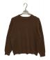 JOURNAL STANDARD HOME STEAD（ジャーナルスタンダードホームステッド）の古着「TWSIT RIB COTTON CREW KNIT」｜ブラウン