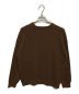 JOURNAL STANDARD HOME STEAD (ジャーナルスタンダードホームステッド) TWSIT RIB COTTON CREW KNIT ブラウン サイズ:L：6000円