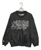 Majesticマジェスティック）の古着「CLASSIC LOGO NYLON PULLOVER JACKET」｜ブラック