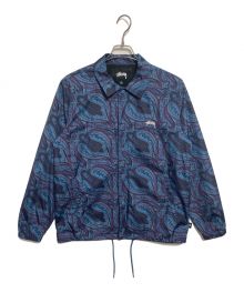 stussy（ステューシー）の古着「総柄ジャケット」｜ネイビー×パープル