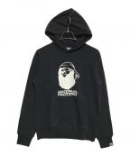 A BATHING APE PIRATE STOREアベイシングエイプ パイレーツストア）の古着「プルオーバーパーカー」｜ブラック