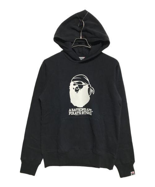 A BATHING APE PIRATE STORE（アベイシングエイプ パイレーツストア）A BATHING APE PIRATE STORE (アベイシングエイプ パイレーツストア) プルオーバーパーカー ブラック サイズ:Mの古着・服飾アイテム