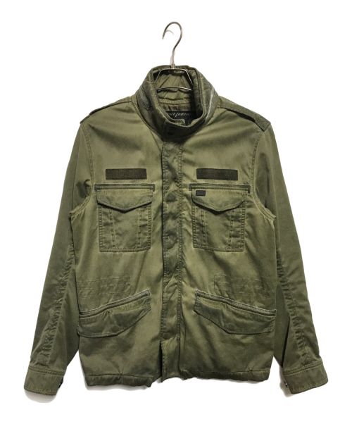 DIESEL（ディーゼル）DIESEL (ディーゼル) 加工M65ミリタリージャケット グリーン サイズ:Mの古着・服飾アイテム